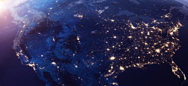 USA lit up