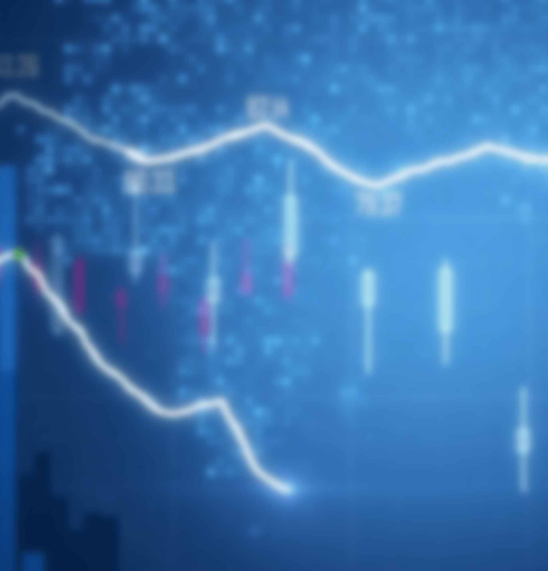 Two trading chart lines